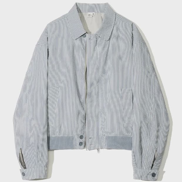 파르티멘토 Stripe Harrington Jacket Blue M