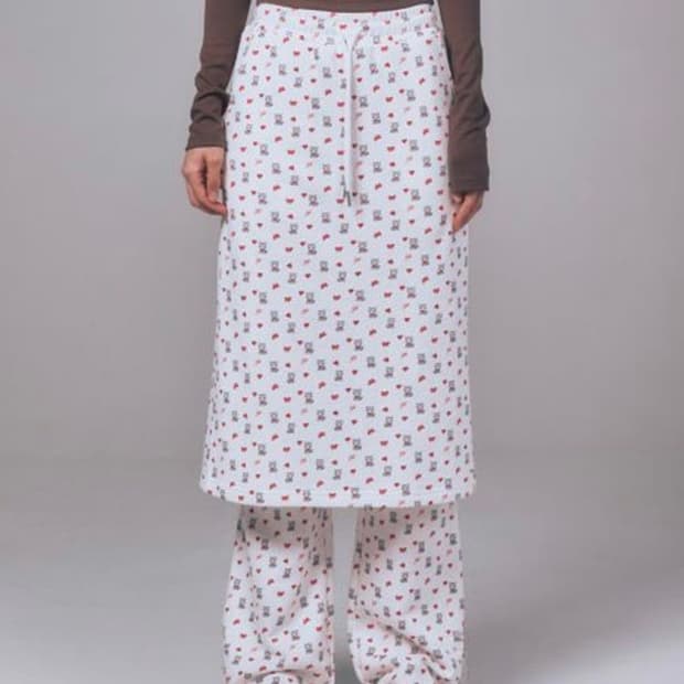 youhee 유희 PETITE PATTERN LAYERED SKIRT