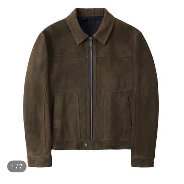 느와르라르메스 스웨이드자켓 카키브라운 48사이즈 판매합니다.