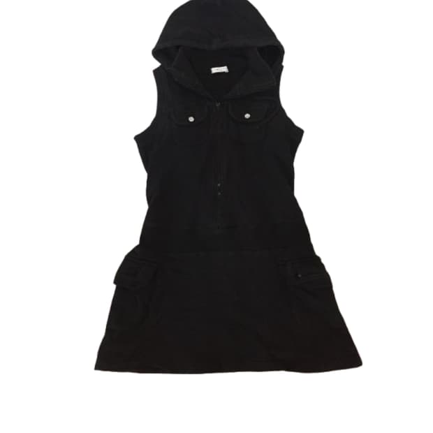 일본 빈티지 y2k 미니 후드 원피스 펑크 원피스