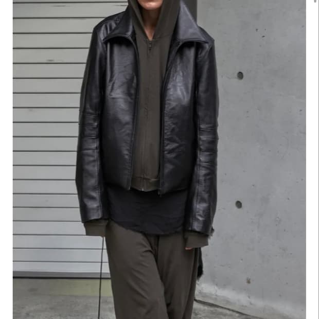 1]머듈 Mudule 014 appendix leather Jacket 