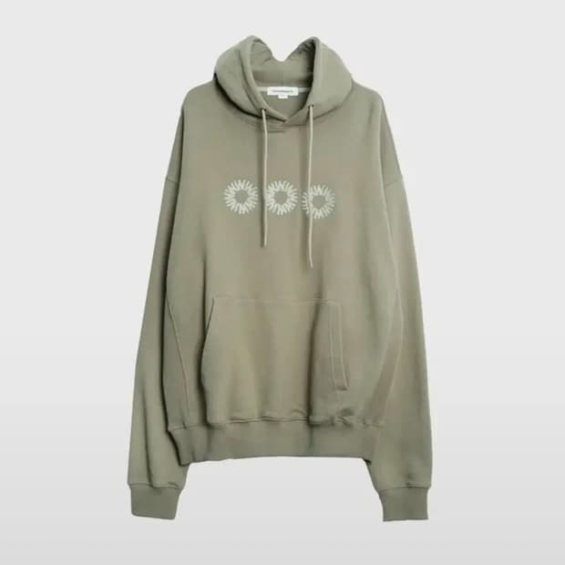 999휴머니티 후드티 페이디드 올리브