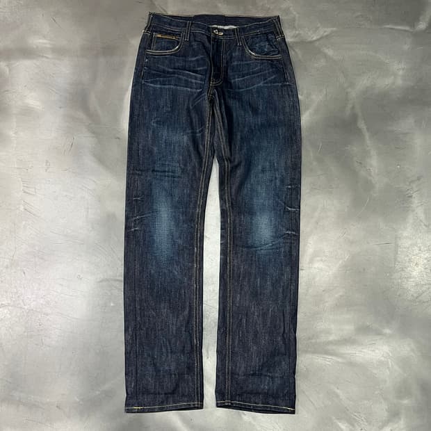  비비안 웨스트우드 x Lee 워싱 데님 팬츠 y14496