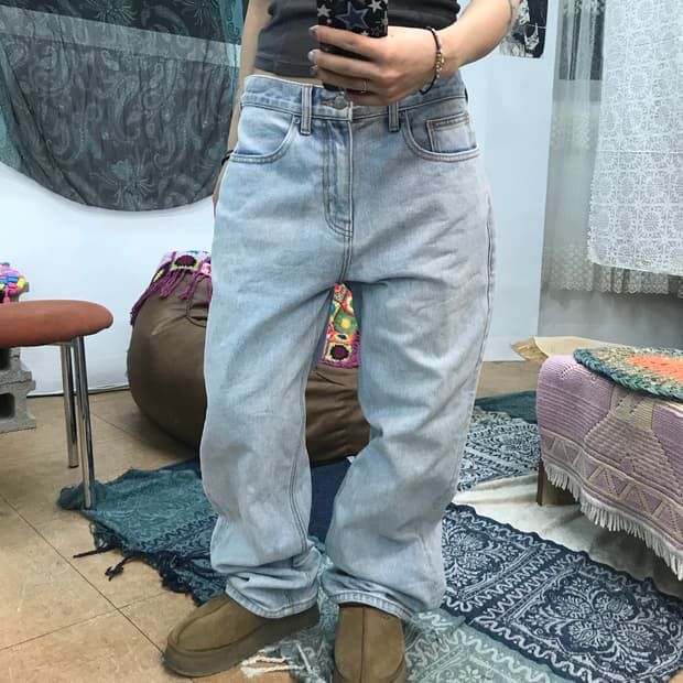 무신사스탠다드 연청 데님팬츠 