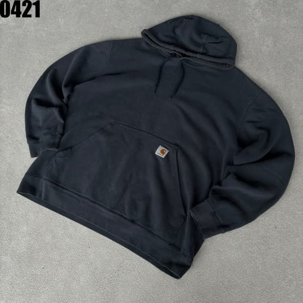 칼하트 블랙 후드티 100