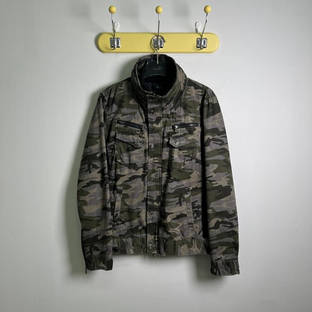 JPN VTG 빈티지 카모플라쥬 밀리터리 자켓 XL