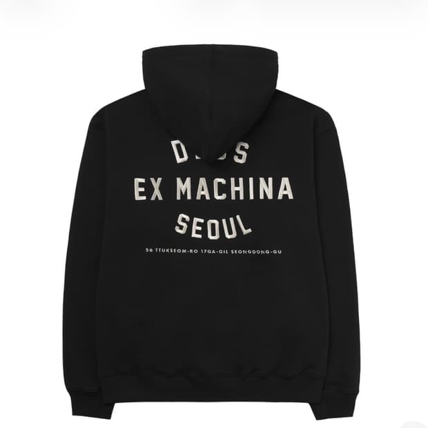 S M L XL 데우스 엑스 마키나 컬리지 어드레스 후드집업 블랙 판매