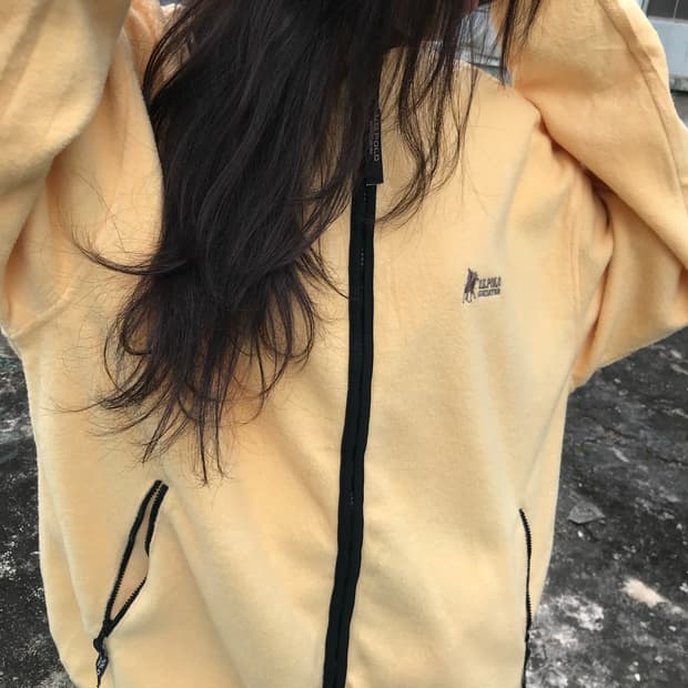 U.S.POLO 버터옐로우 플리스