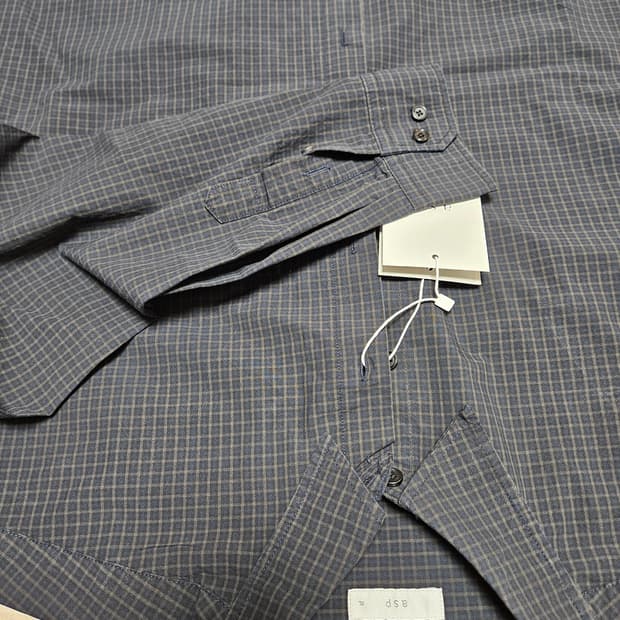 애습 오버핏 모던체크셔츠