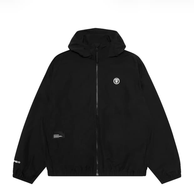 에이프 AAPE Now Light Weight Jacket Black