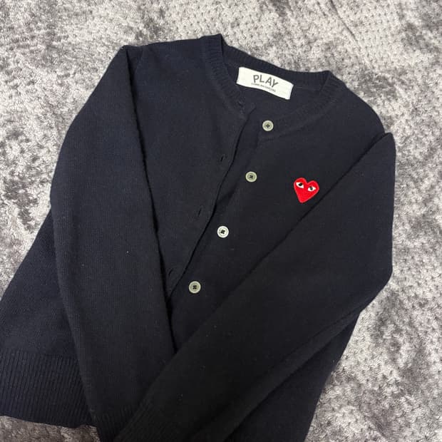 꼼데가르송 네이비 가디건 s