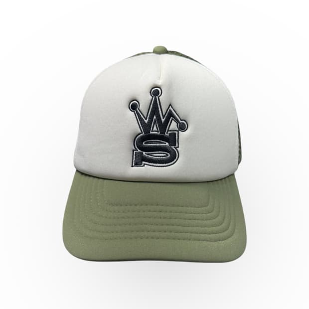 (OS) 스투시 X 아워레가시 트러커 캡 올리브