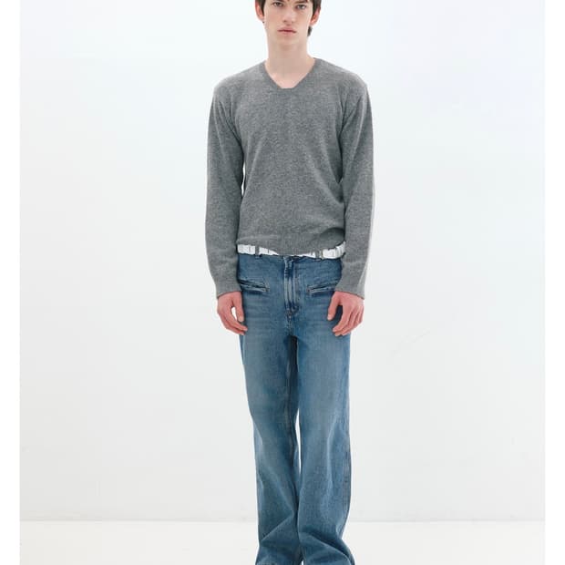 아이엘(AIEUL) / RECT 니트 (그레이) / 50