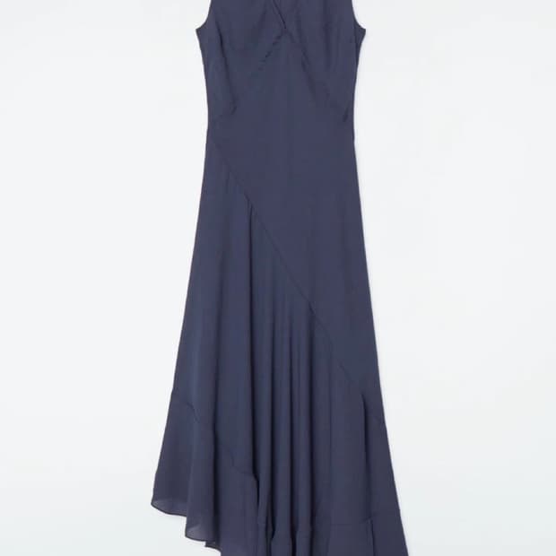 Cos 플로티 애시메트릭 미디 드레스