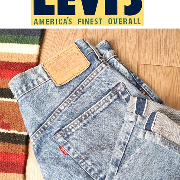 일본판 80s LVC LEVIS 리바이스 502 빅E 셀비지데님  

