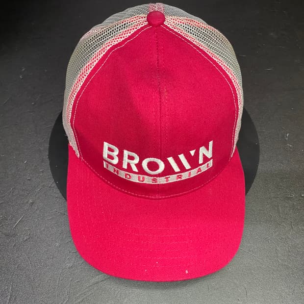 Brown vintage trucker cap