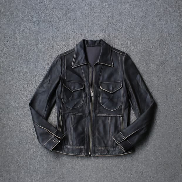 히스테릭 글래머 우먼스 레더 자켓