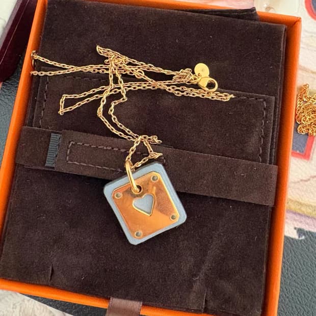 에르메스 하트 목걸이