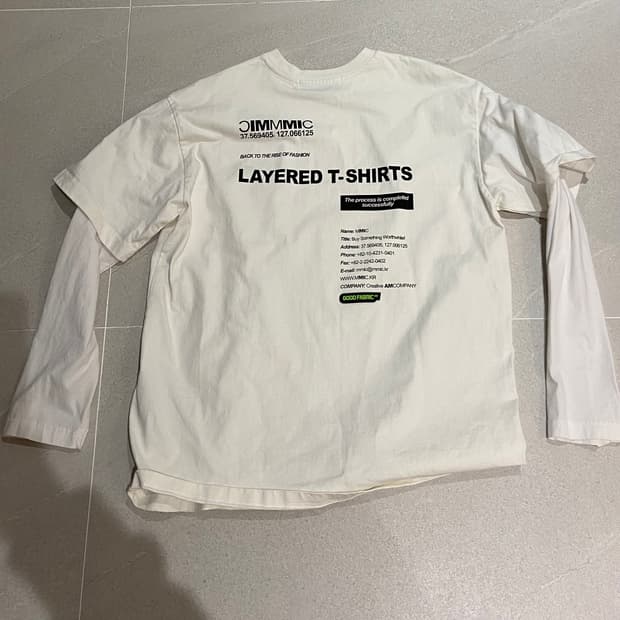 노매뉴얼 레이어드 티셔츠