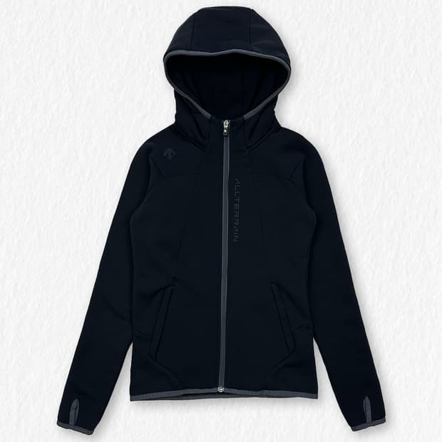 데상트 기모 러닝 후드집업