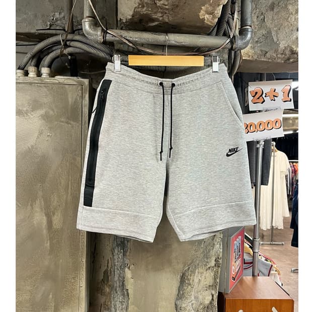 나이키 스웻 하프 팬츠 그레이 L #csz4087