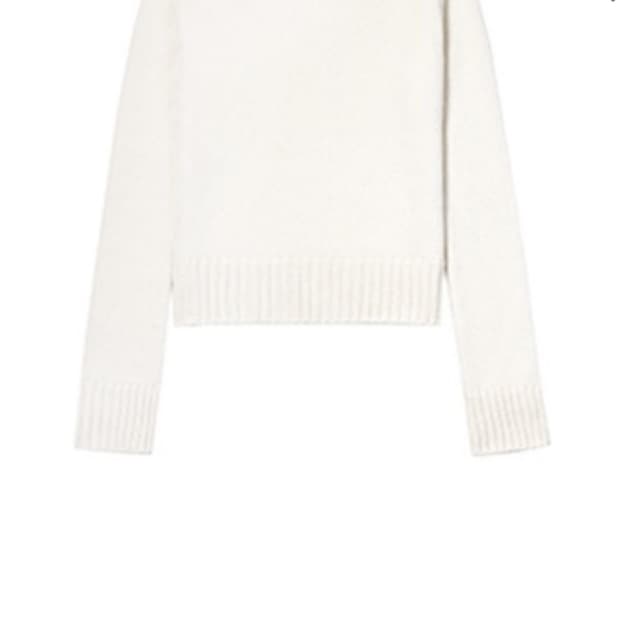 식스앤어하프 로로스웨터 화이트 M
