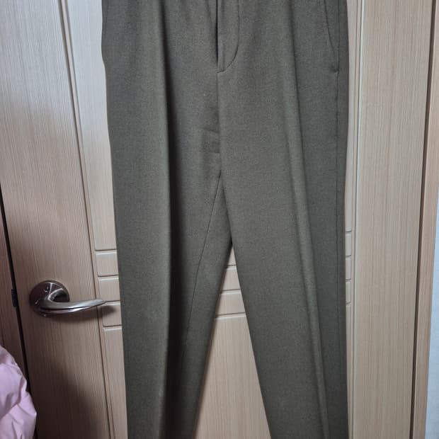 비이커 올리브 모직 팬츠 2