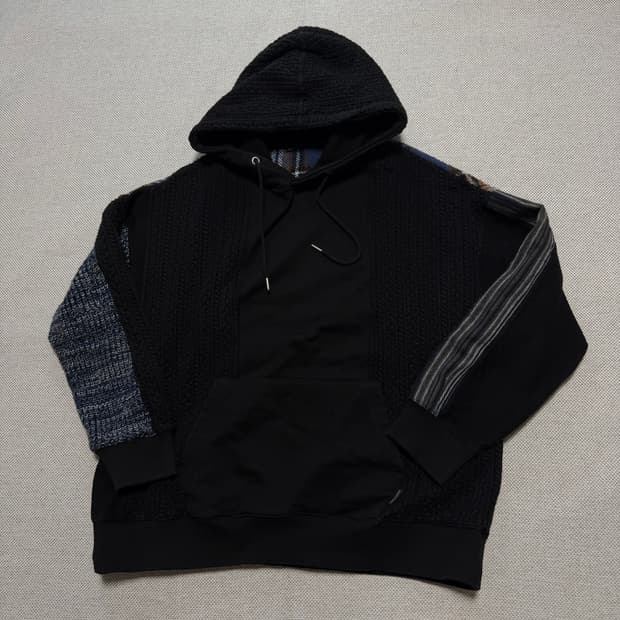 앤더슨벨 20FW 패브릭 콘트라스트 서울 후드티