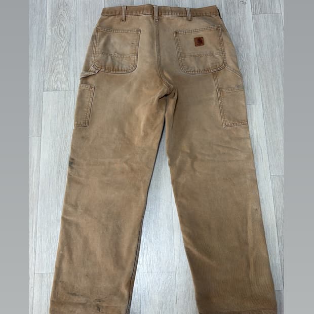 carhartt single knee pant brn 36x32