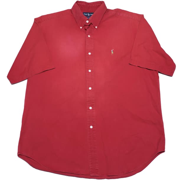 Ralph Lauren 'BLAKE' Red Cotton Shirt