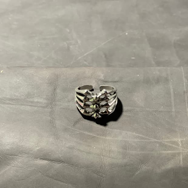 Steel goth ring