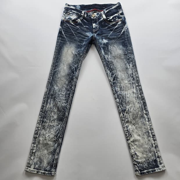 에비수 EVISU 돌청워싱 스판 슬림 사이즈26 R6484