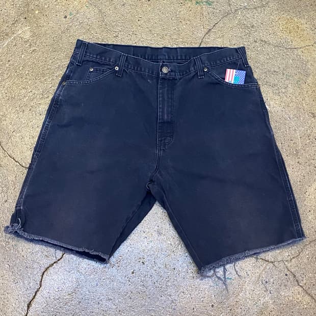 디키즈 흑청 데님 반바지