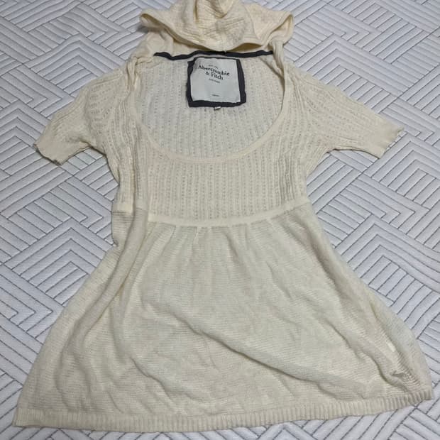 아베크롬비 후드 베이비돌 탑 아이보리