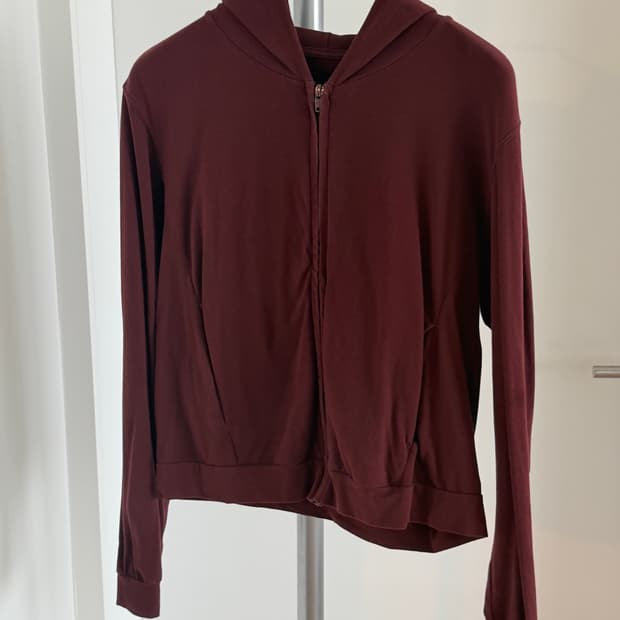 머듈 라운지 집업 버건디 1 사이즈