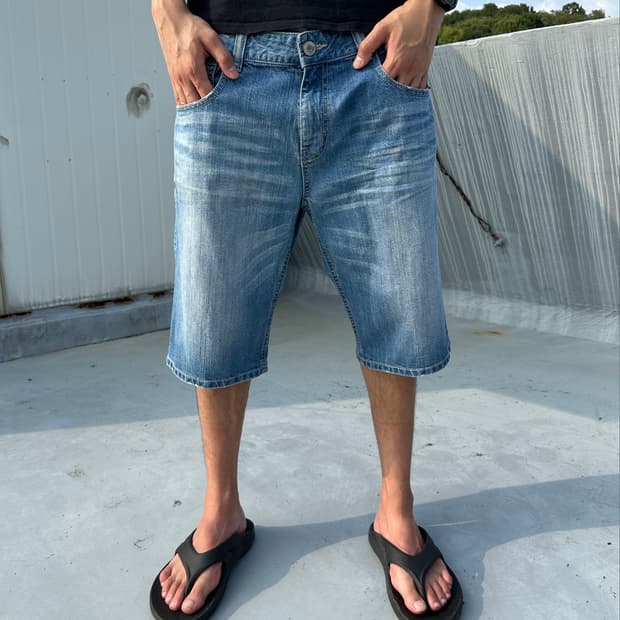 00‘s EDWIN 에드윈 데님 쇼츠 하프 팬츠