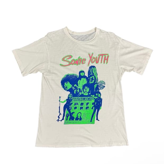 빈티지 90s Sonic Youth Tannis Root 소닉유스 티셔츠