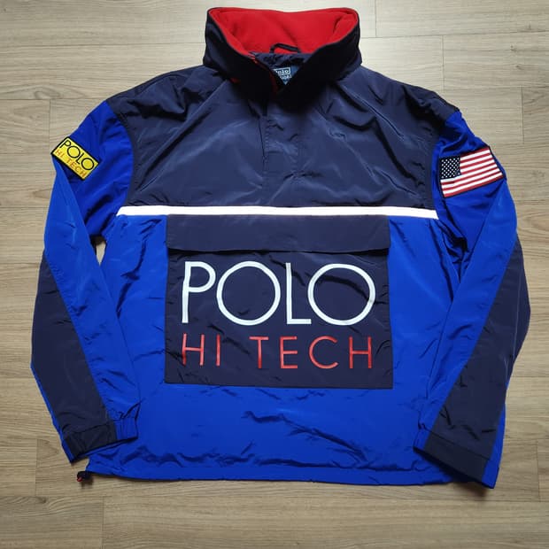 (새상품)폴로 하이테크 컬러블록 풀오버 자켓 Polo Hi Tech