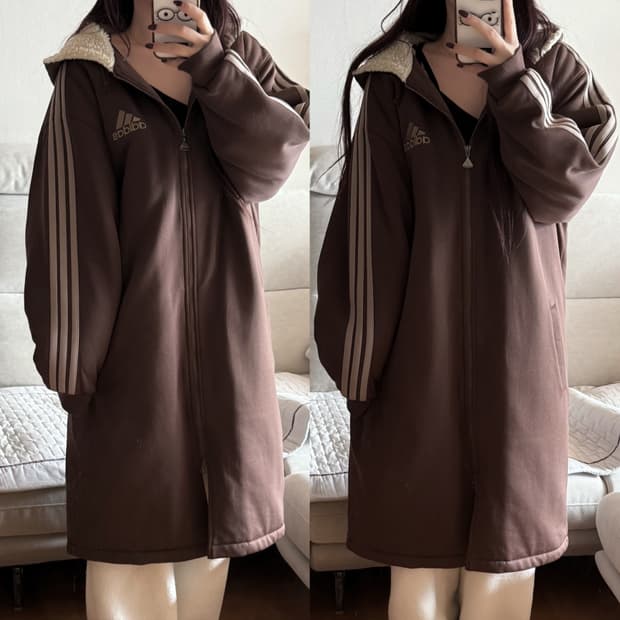 아디다스 대대장 데상트라인 초바 초코바나나 브라운 카키 돕바