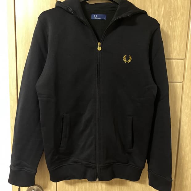 프레드페리 블랙 후드 집업