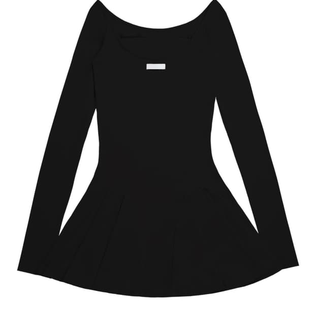 OJOS Fluid Longsleeve Dress 01 / Black