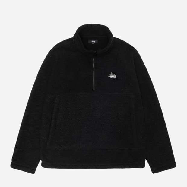 Stussy 스투시 폴라 플리스 하프 집 (L)