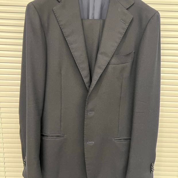 링자켓 수트 다크네이비 캄트위스트 50