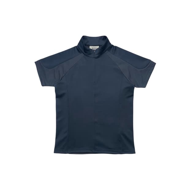 지초이 SS26 TRAINER HALF ZIP T-SHIRT (NAVY)