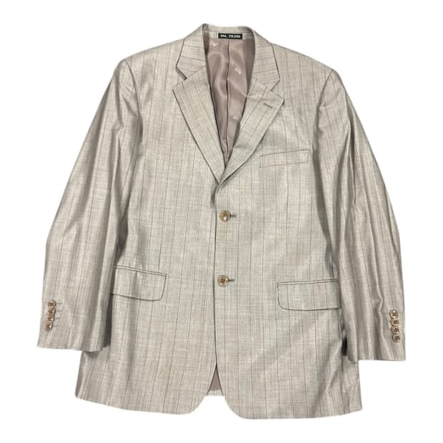 L) 팔 질레리 클래식 실크 스트라이프 싱글 블레이저 BD-071