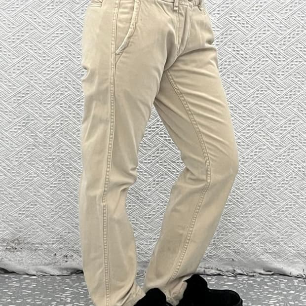 폴로 랄프로렌 빈티지 레트로 오트밀 코튼팬츠 28인치 C08112