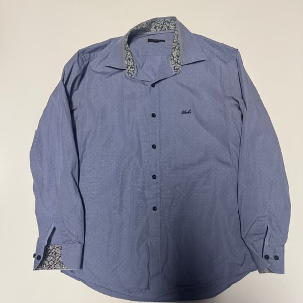 닥스 Daks 유니크 패턴 카라 도트 정장 셔츠 M ~ L