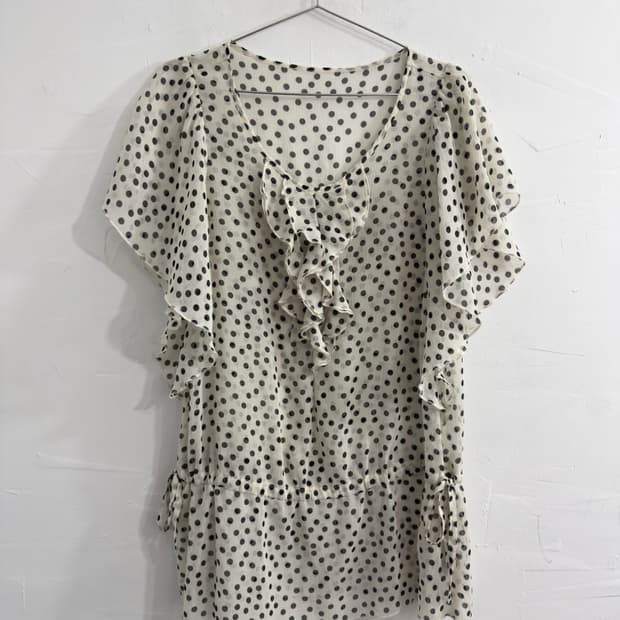 dot blouse