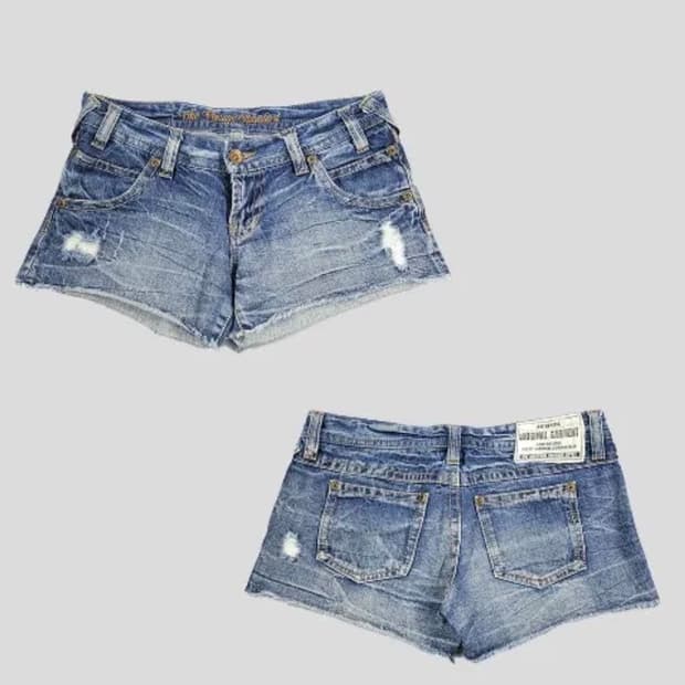 빈티지 청반바지 (뒷장 실측)