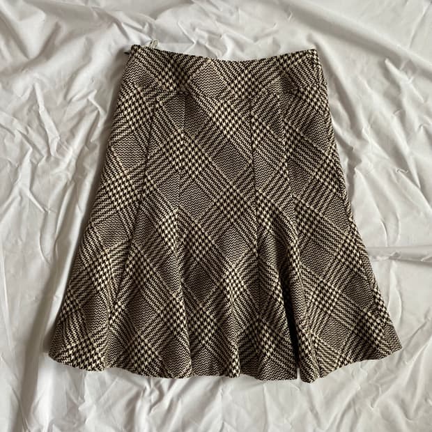 Vintage check skirt